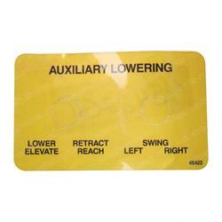 Picture of Decal Auxiliary Lower/Retract