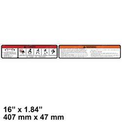 UniCarriers NF97E81-10812 - decal, warning
