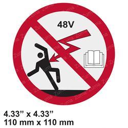 Skyjack 167996 - decal, danger high voltage 48