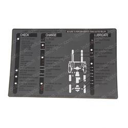 Picture of Decal - Lubrication Chart