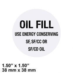 Picture of Label - Oil Fill